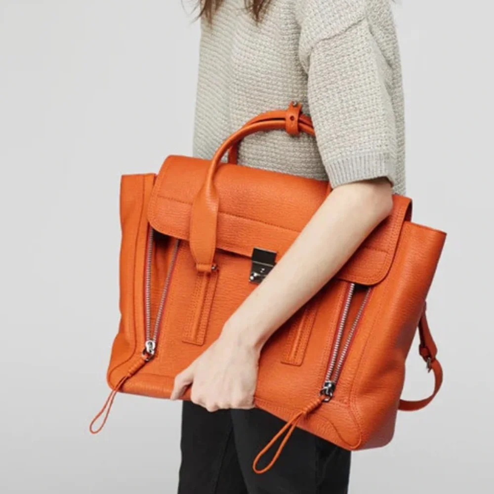 NWT 3.1 Phillip Lim Mandarin Pashli Large Satchel - Picture 4 of 9